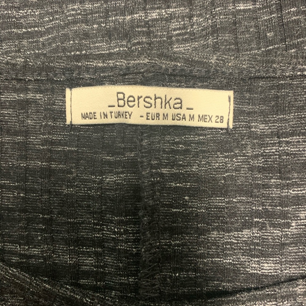 Bershka Long Sleeve Ribbed Dress Medium - Picture 6 of 7